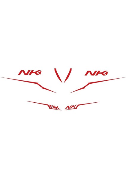 Cf Moto NK250 Kırmızı Tasarım Sticker Etiket Modeli 2022-2024 Model