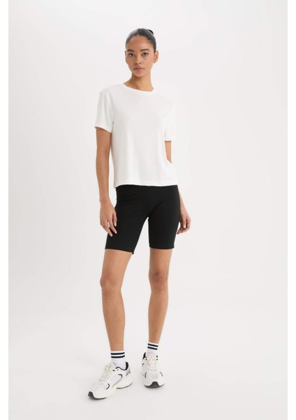 Fit Biker Beli Saran Sporcu Tayt B9544AX25SM