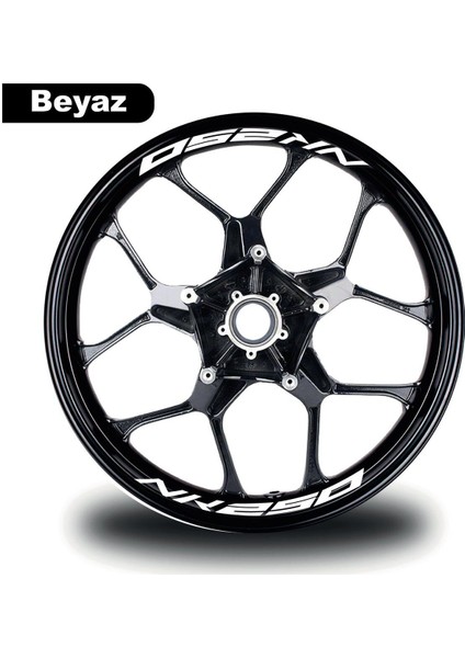 Cf Moto Nk 250 Jant Içi 8 Adet Sticker Beyaz