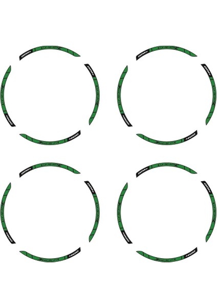 Bajaj Dominar 400 Baskılı Jant Dışı Şerit Motosiklet Sticker Etiket Modeli Yeşil modelleri