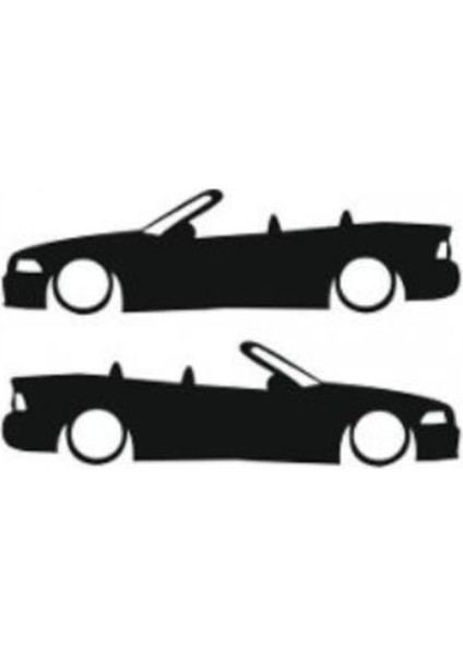 Otomobil Tasarım Oto Özel Yeni Sticker Model 17 Siyah 16*6 cm