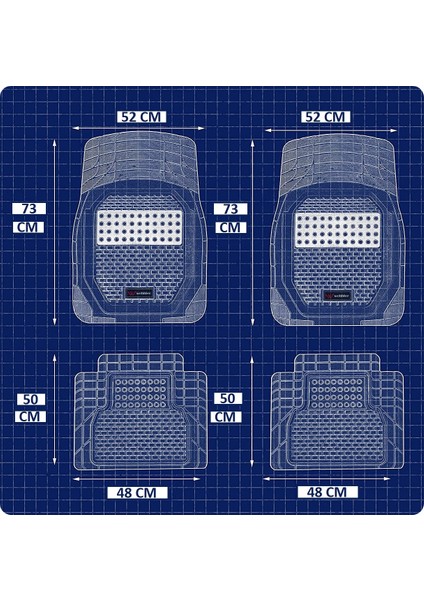 Renault Kango 2008 4d Havuzlu Universal Paspas Kırmızı indirimleri