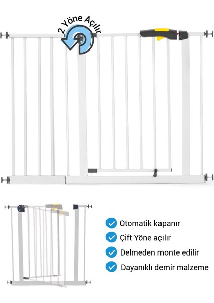 Pro 110-115 cm Çocuk Güvenlik Kapısı, Merdiven Korkuluğı ve Kapı Korumalığı fiyatları