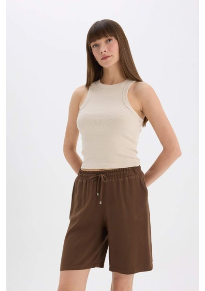 Yüksek Bel Kısa Paça Belmando Şort I6760AZ25HS