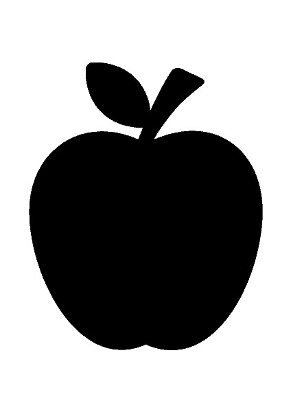 Bütün Elma Duvar Dekor Sticker 45 x 45 cm