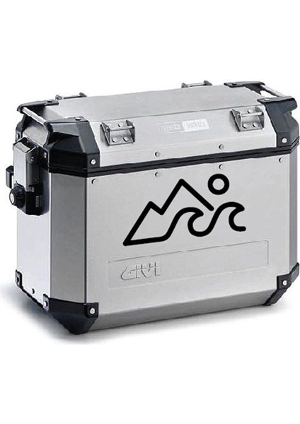 Dağ Desenli Motosiklet Çanta Sticker Etiket Modeli - 2