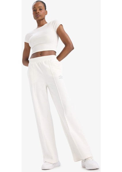 Fit Wide Leg Geniş Paça Çift Cepli Standart Boy Sporcu Pantolon