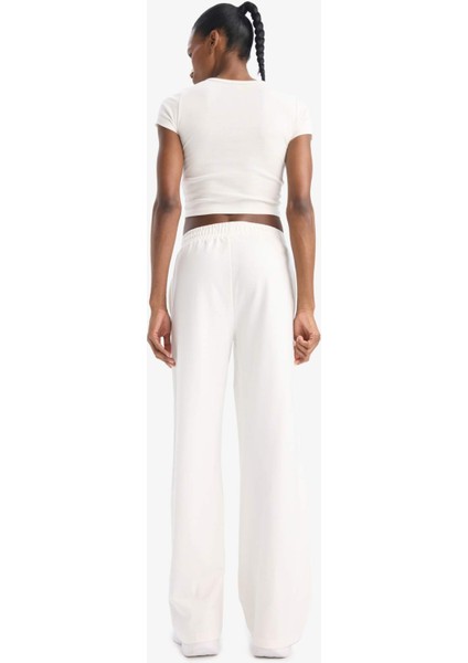 Fit Wide Leg Geniş Paça Çift Cepli Standart Boy Sporcu Pantolon