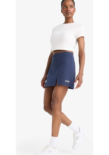 Fit NBA Los Angeles Lakers Standart Fit İçi Taytlı Mini Etek E3622AX25SM