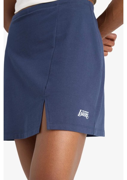Fit NBA Los Angeles Lakers Standart Fit İçi Taytlı Mini Etek E3622AX25SM