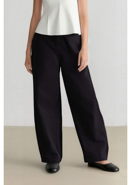 Carrot Fit Gabardin Pantolon Normal Bel E5963AX25SP