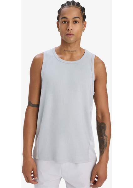 Fit Hızlı Kuruyan Esnek Kumaş Slim Fit Dar Kesim Bisiklet Yaka Sporcu Atlet E2434AX25SM