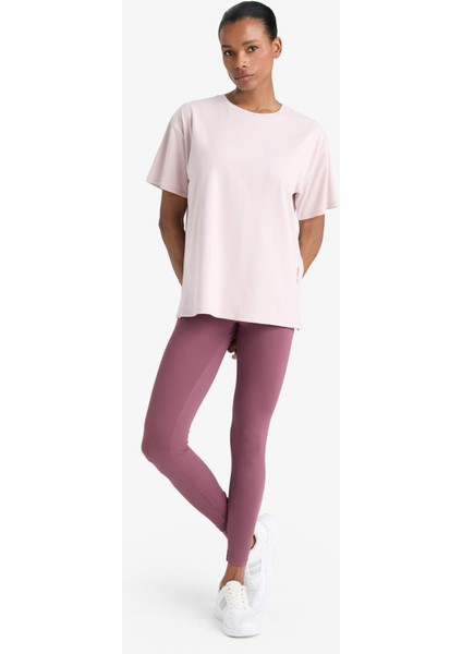 Fit Comfort Fit Bisiklet Yaka Basic Düz Sporcu Kısa Kollu Tişört E3494AX25SM