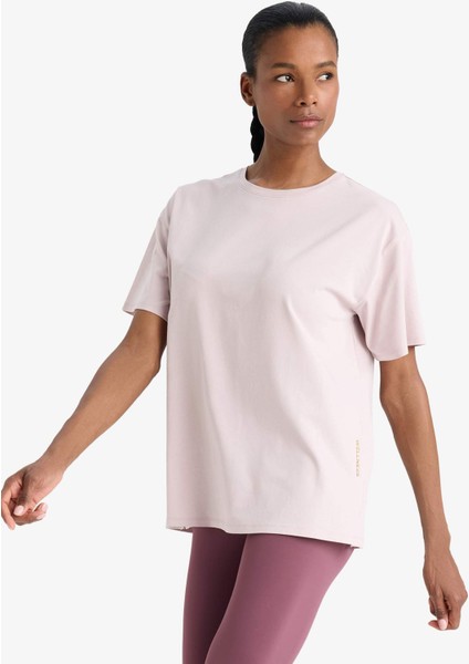 Fit Comfort Fit Bisiklet Yaka Basic Düz Sporcu Kısa Kollu Tişört E3494AX25SM