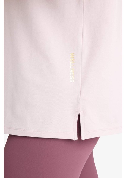 Fit Comfort Fit Bisiklet Yaka Basic Düz Sporcu Kısa Kollu Tişört E3494AX25SM