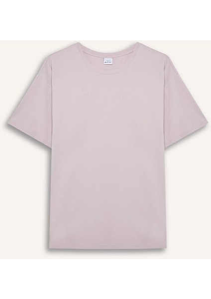 Fit Comfort Fit Bisiklet Yaka Basic Düz Sporcu Kısa Kollu Tişört E3494AX25SM