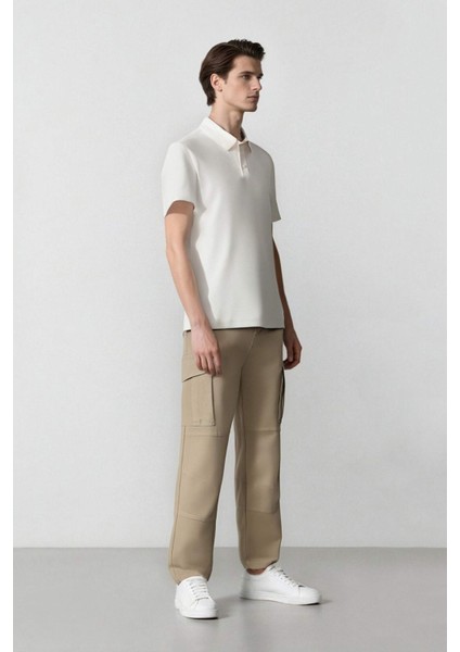 Wide Leg Bol Rahat Kesim Kargo Cepli Geniş Paça Gabardin Pantolon E5810AX25SP