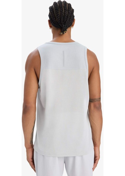 Fit Hızlı Kuruyan Esnek Kumaş Slim Fit Dar Kesim Bisiklet Yaka Sporcu Atlet E2434AX25SM