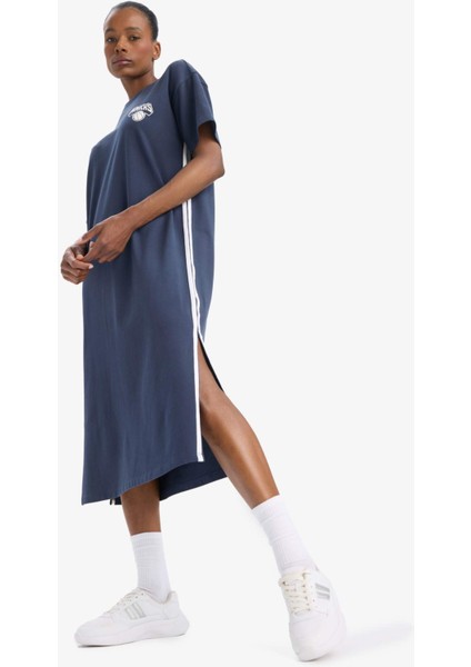 Fit NBA New York Knicks Kısa Kollu Pike Elbise E3620AX25SM