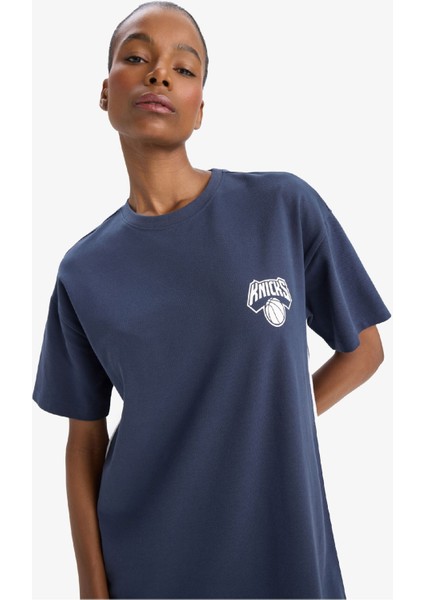 Fit NBA New York Knicks Kısa Kollu Pike Elbise E3620AX25SM