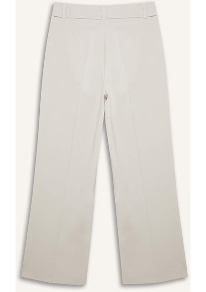 Wide Leg Kumaş Palazzo Pantolon Üç Cepli Normal Bel Standart Boy E5970AX25SP