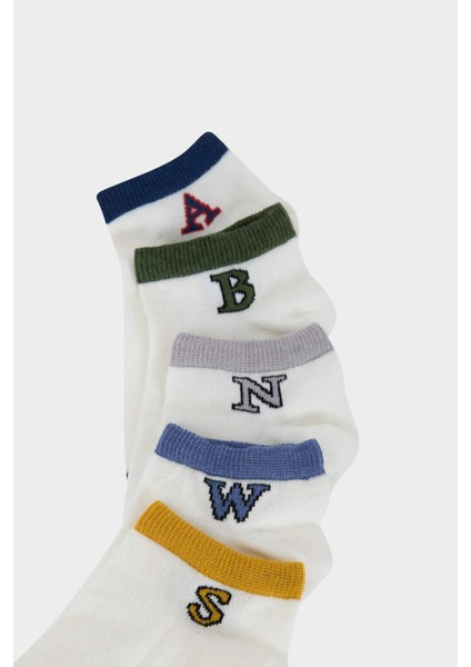 Erkek Çocuk 5'li Pamuklu Patik Çorap E5498A8NS