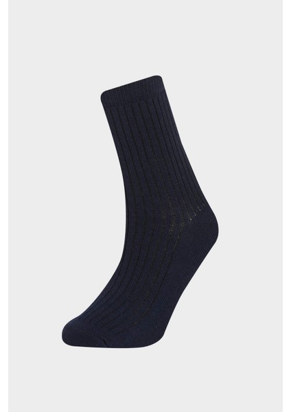 Erkek Çocuk 5'li Pamuklu Uzun Çorap E5529A8NS