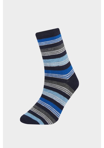 Erkek Çocuk 5'li Pamuklu Uzun Çorap E5529A8NS