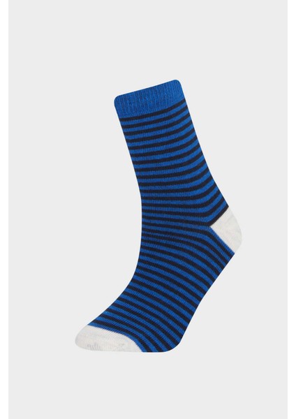 Erkek Çocuk 5'li Pamuklu Uzun Çorap E5529A8NS