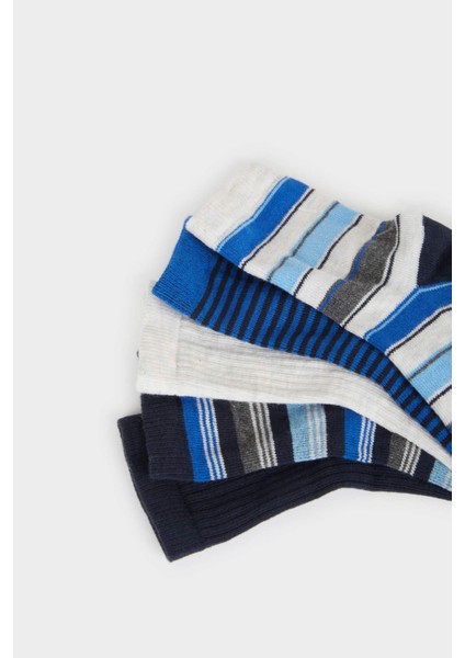 Erkek Çocuk 5'li Pamuklu Uzun Çorap E5529A8NS