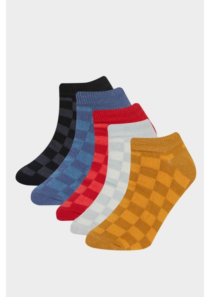 Erkek Çocuk 5'li Pamuklu Patik Çorap E5510A8NS