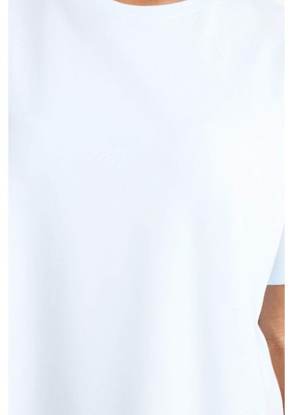 Fit Comfort Fit Bisiklet Yaka Sporcu Kısa Kollu Tişört