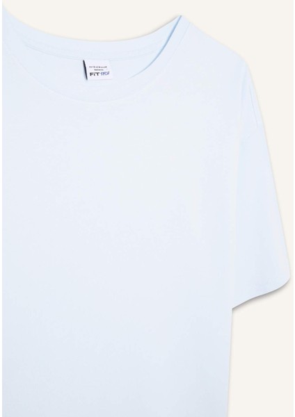 Fit Comfort Fit Bisiklet Yaka Sporcu Kısa Kollu Tişört