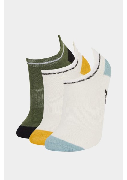 Erkek Çocuk 3'lü Pamuklu Patik Çorap