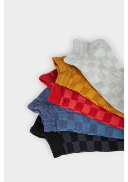 Erkek Çocuk 5'li Pamuklu Patik Çorap E5510A8NS