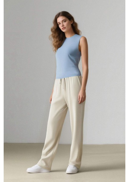 Harem Belmando Kumaş Pantolon Cepli Normal Bel Basic Düz Paça L3164AZ25SM