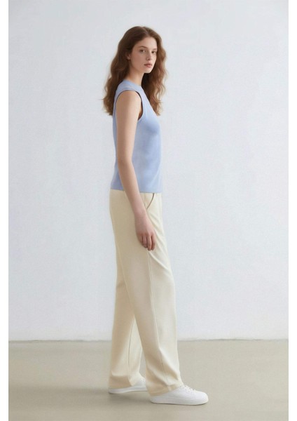 Harem Belmando Kumaş Pantolon Cepli Normal Bel Basic Düz Paça L3164AZ25SM