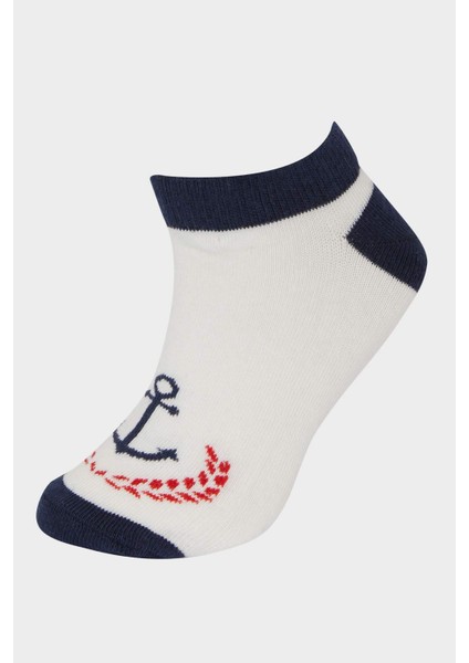 Erkek Çocuk 5'li Pamuklu Patik Çorap E5509A8NS