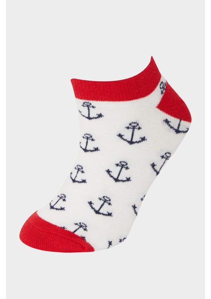 Erkek Çocuk 5'li Pamuklu Patik Çorap E5509A8NS