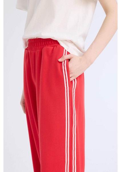 Coool Wide Leg Eşofman Altı Basic Düz Beli Lastikli Geniş Bol Paça E5374AX25SP