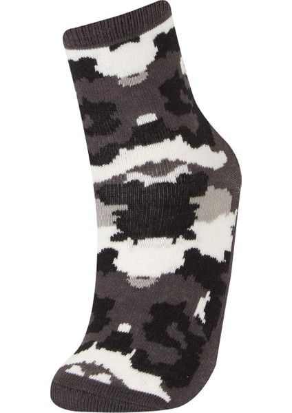 Erkek Çocuk 7'li Pamuklu Uzun Çorap E5534A8NS