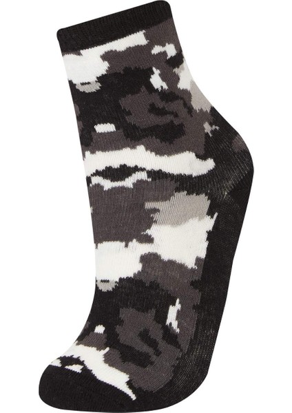 Erkek Çocuk 7'li Pamuklu Uzun Çorap E5534A8NS