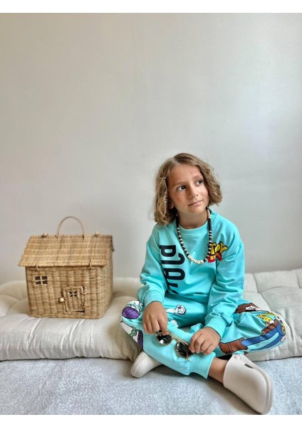 Baskılı Uzun Kollu Erkek Çocuk Alt Üst Takım modelleri