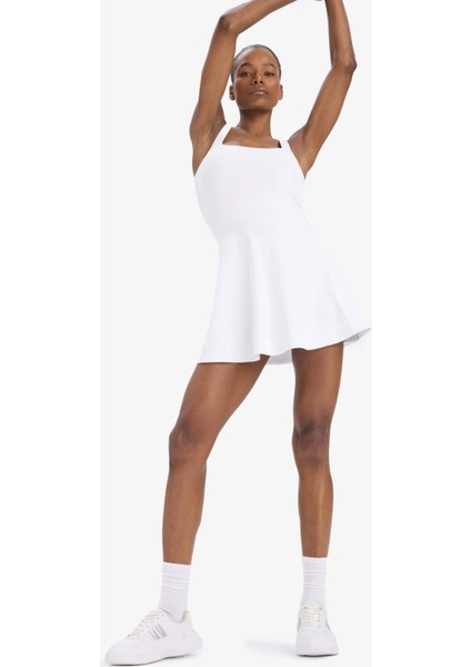 Fit Standart Fit Kalın Askılı İçi Kısa Taytlı Tenis Elbisesi E3588AX25SM