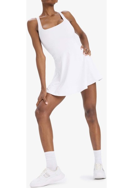 Fit Standart Fit Kalın Askılı İçi Kısa Taytlı Tenis Elbisesi E3588AX25SM