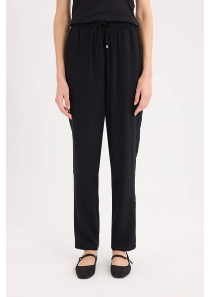 Harem Belmando Kumaş Pantolon Cepli Normal Bel Basic Düz Paça L3164AZ25SM