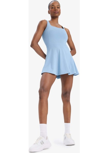 Standart Fit Kalın Askılı İçi Kısa Taytlı Tenis Elbisesi E3588AX25SM