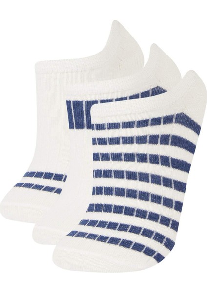 Erkek Çocuk 3'lü Pamuklu Patik Çorap E5497A8NS
