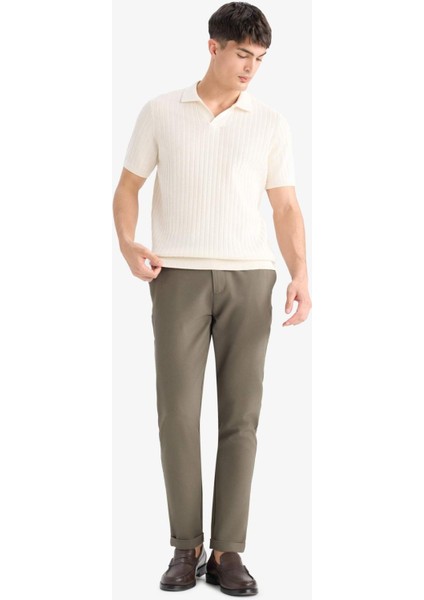 Jogger Fermuarlı Paça Yazlık Kumaş Pantolon E4779AX25SM