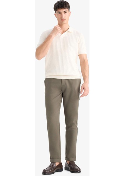 Jogger Fermuarlı Paça Yazlık Kumaş Pantolon E4779AX25SM